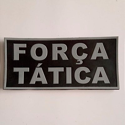 Patch Emborrachado Para Colete Força Tática