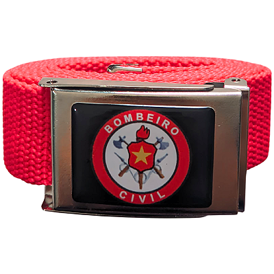 Cinto Tático Para Bombeiro Civil - Resinado Vermelho