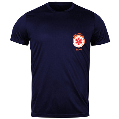 Camiseta Tradicional Enfermeira SAMU - Uniforme Profissional