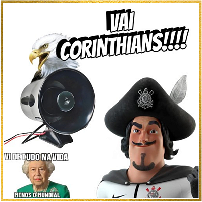 Buzina Eletrônica do Torcedor VAI CORINTHIANS Palmeiras não tem Mundial