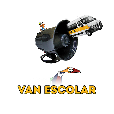 Buzina Eletrônica Personalizada 12 Sons para Van Escolar!!!