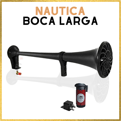 Buzina Náutica Corneta Boca Larga c/Motor
