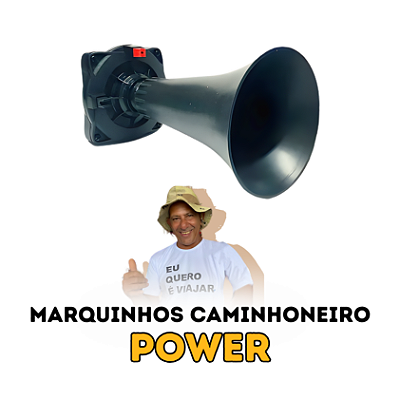 Buzina Eletronica MARQUINHO CAMINHONEIRO - POWER
