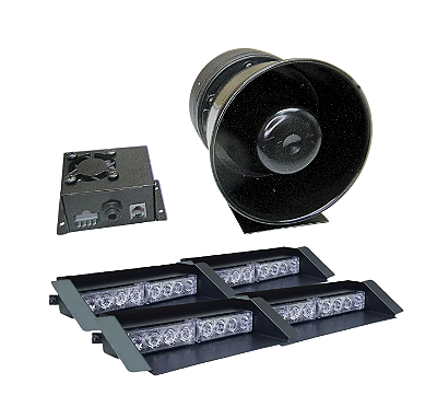 Kit Sirene Profissional + Strobo Interno ( 2 PARES )