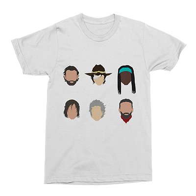 Camiseta The Walking Dead - Personagens (Branca)