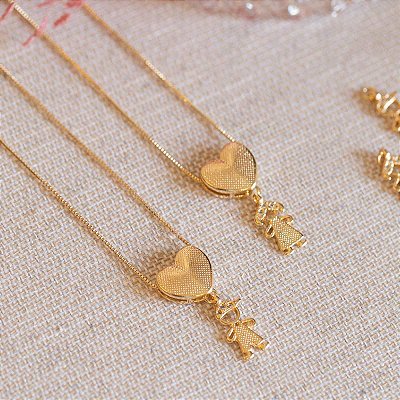 Colar coração Menina