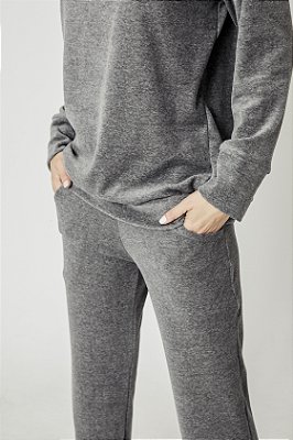 Calça, Plush, Cinza
