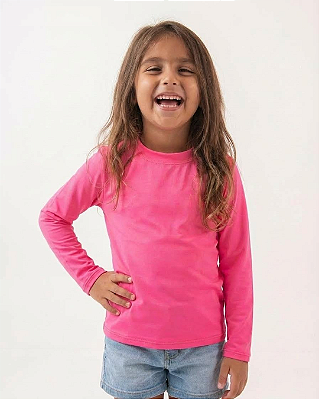 Camiseta Proteção Solar 50+ Rosa