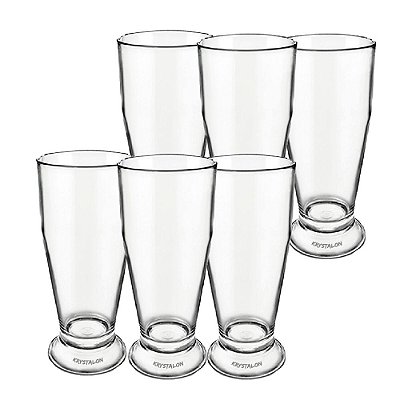 Kit Copos de Cerveja Acrilico - 6 peças