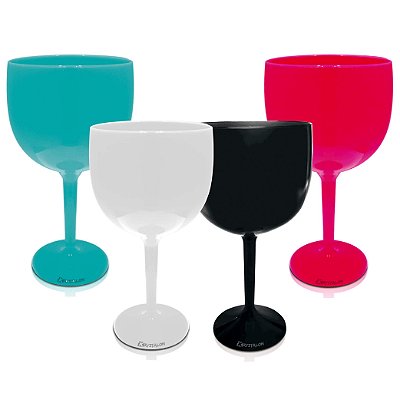 Kit Taça de Gin Acrilico - Colorida