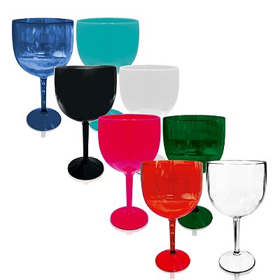 Kit 8 Taça Gin Acrilico Colorida