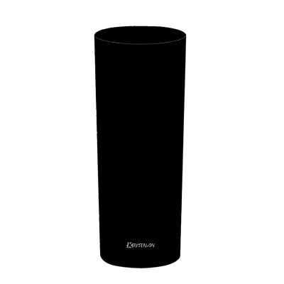 Copo Tubo 320ml - Policarbonato Preto