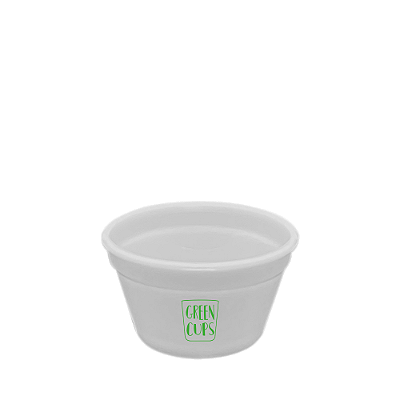 Ramequim Ecológico Sustentável 90ml - Green Cups® Branco