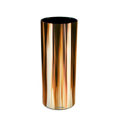 Copo Metalizado Dourado 300ml - Poliestireno Acrilico PS (Minimo de 100 peças para personalizar)