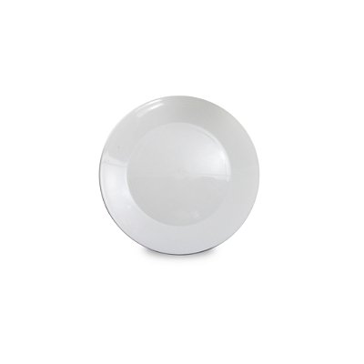 Prato de Policarbonato Branco - 18cm (Ideal para sobremesa)