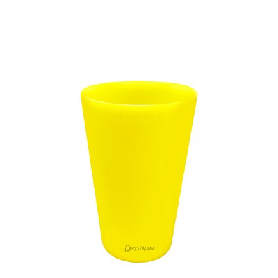 Copo Caldereta Acrílico Amarelo