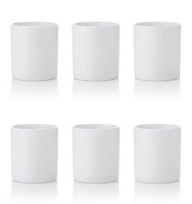 Kit 6 Copos Acrílicos Branco 320ml