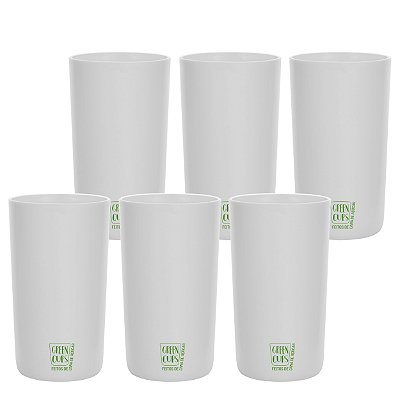 Copo Cana de Açúcar 280ml - Jogo de 6 Copos Ecológicos