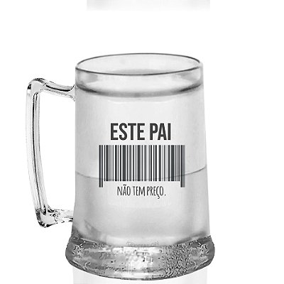 Caneca Gel Personalizada Dia dos Pais (Jateada)