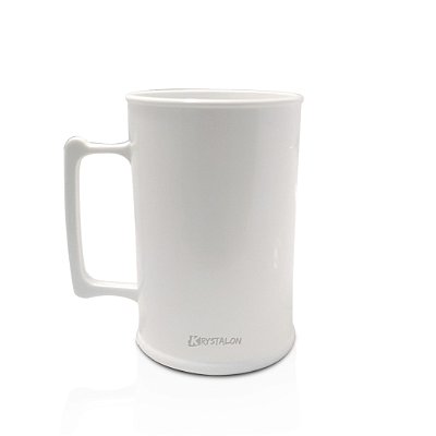 Caneca de Chopp Branca - Acrilico - ESTOQUE LIMITADO