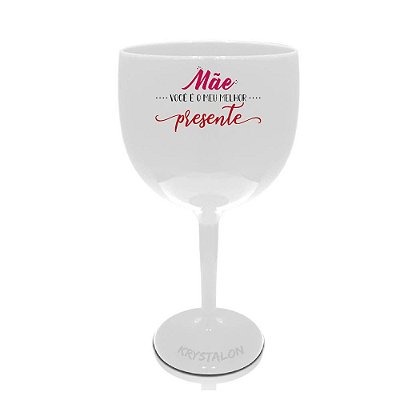 Taça Gin Acrilico - Personalizada Presente Dia das Mães