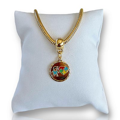 Pulseira Folheada Ouro 18k Espectro Autista