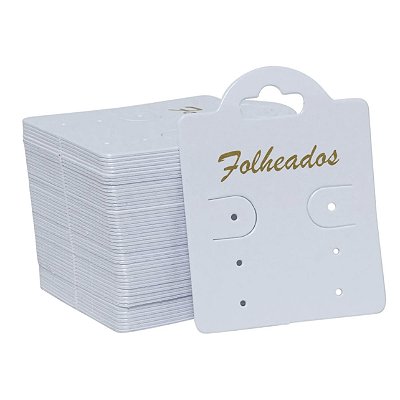 Cartela Tag Brinco Folheado P - 200 unidades