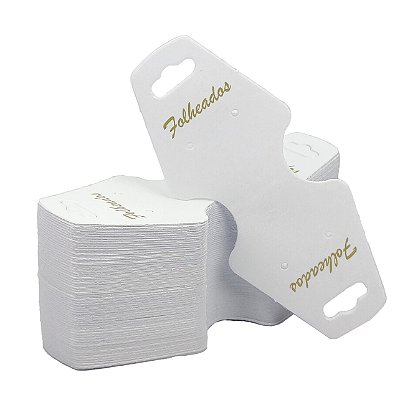 Cartela Tag Pulseira Colar Folheado P - 200 unidades