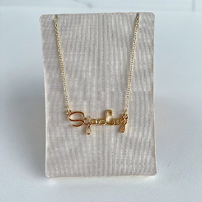 Colar Seja Luz Folheado Ouro 18k / Prata 925