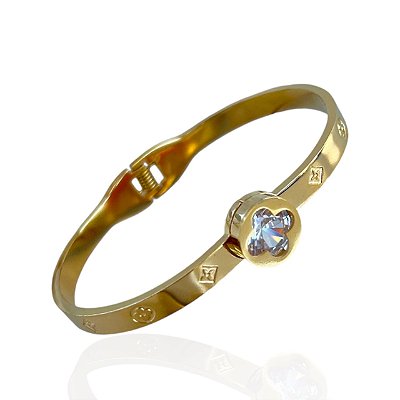Bracelete Folheado Ouro 18k e Prata 925 Inspired Trevo