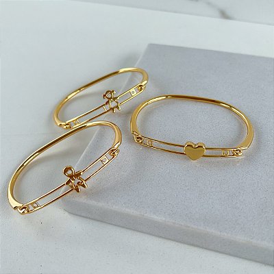 Bracelete Folheado Ouro 18k Filhos Personalizado