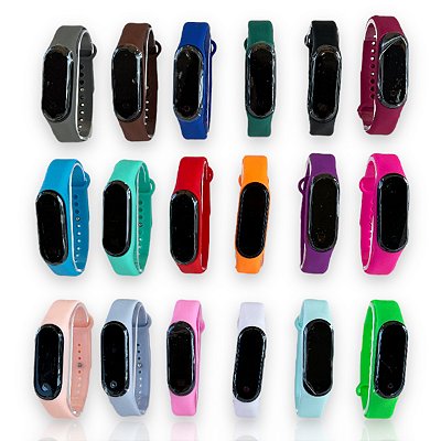 Relógio Silicone Led Digital Mi Band