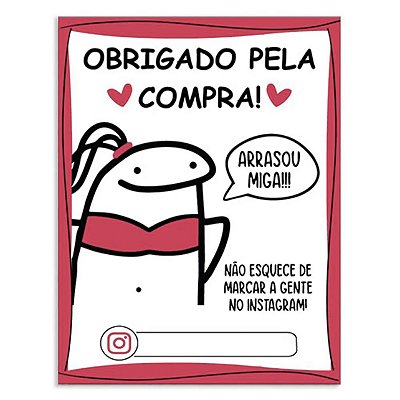 Cartão Agradecimento 50 und