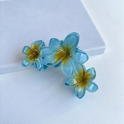 Presilha Cabelo Flor Tripla