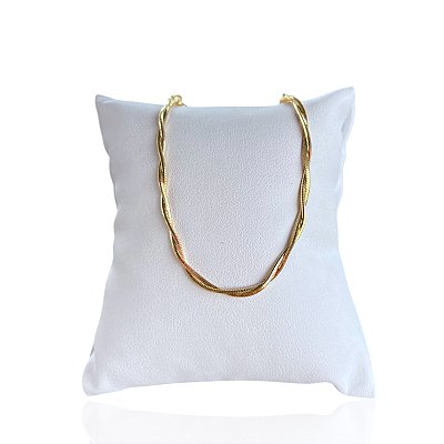 Pulseira Folheada Ouro 18k Rabo de Rato Dupla