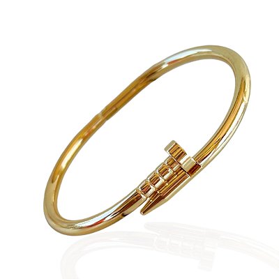 Bracelete Folheado Ouro 18k e Prata 925 Inspired Prego