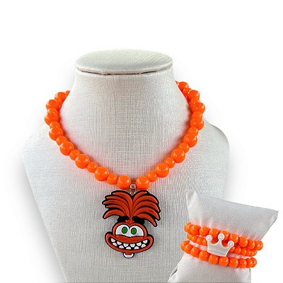 Conjunto Infantil Colar e Kit Pulseiras Divertidamente