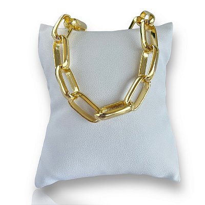 Pulseira Folheada Ouro 18k Correntaria Elos
