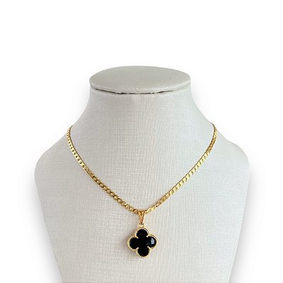 Colar Folheado Ouro 18k Trevo