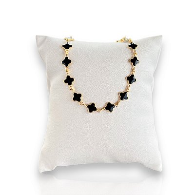 Pulseira Folheada Ouro 18k e Prata 925 Trevos