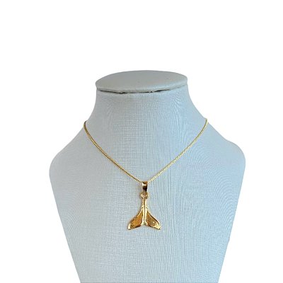 Colar Folheado Ouro 18k Sereismo Cauda de Sereia