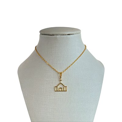 Colar Folheado Ouro 18k Capela