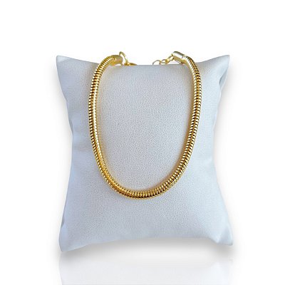 Pulseira Folheada Ouro 18k e Prata 925 Malha