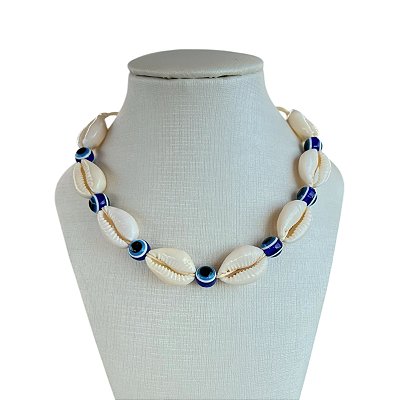 Choker Búzios Olho Grego Bijuteria