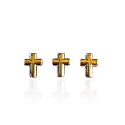 Pingente Folheado Ouro 18k Cruz Passante