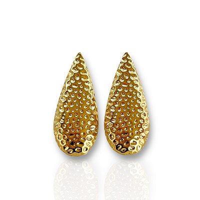 Brinco Folheado Ouro 18k Grande