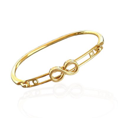 Bracelete Folheado Ouro 18k Passante Infinito