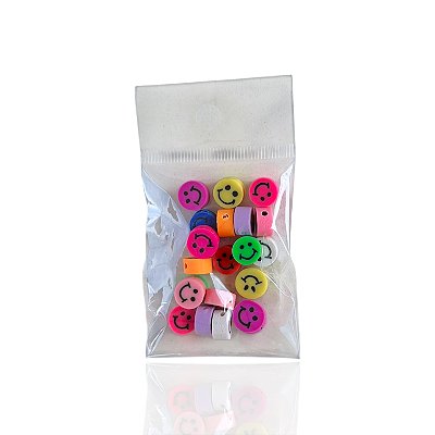 Kit 20 Pingentes Passante Smile  Emborrachado