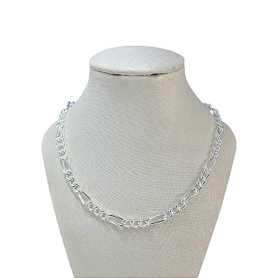 Choker Folheada Prata 925 Elos 3x1