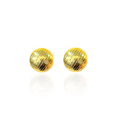 Brinco Folheado Ouro 18k Redondo